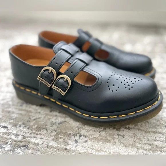 Dr Martens 8065 Mary Jane Size 8 Black Leather - Picture 3 of 9